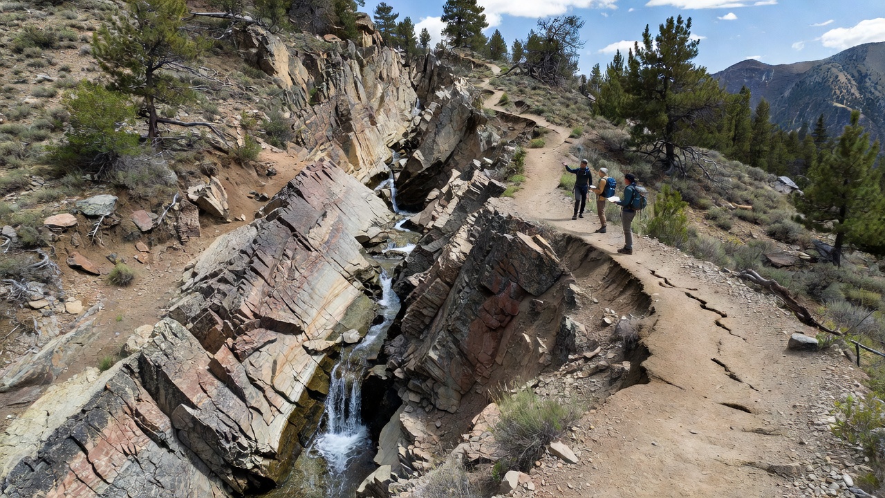 Exploring Geological Fault Lines and Their Role in Shaping Water Flow Patterns Across Elevated Backcountry Routes