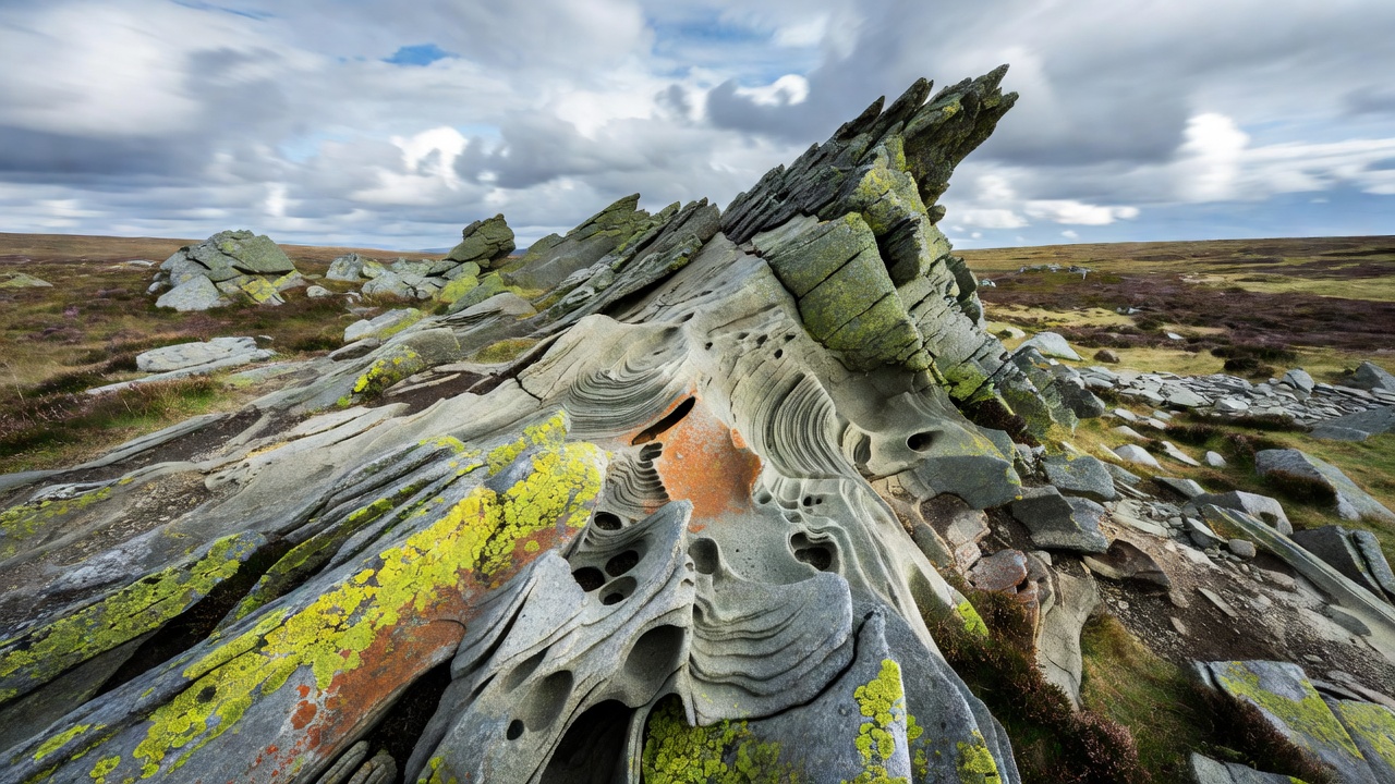 How Wind-Driven Erosion Patterns Reshape Lichen Communities Along Isolated Highland Spines
